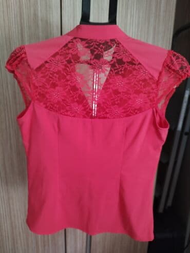 crvene tunike: M (EU 38), Single-colored, color - Red — 3