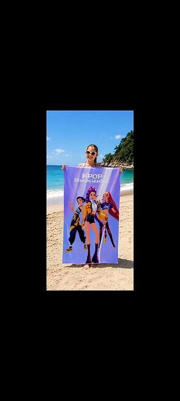 K Pop Huntrix peškir za plažu
Cena 1600