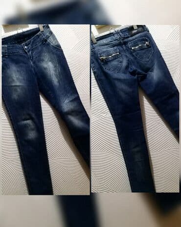 lanene pantalone lidl: 29, 38, Teksas, Normalan struk, Skinny — 1