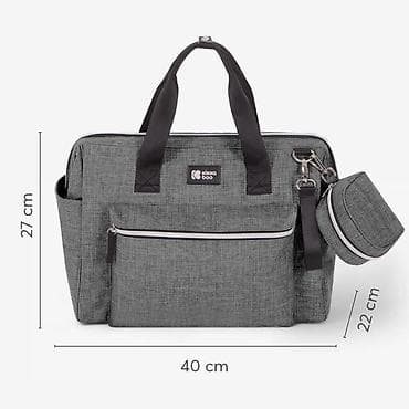 jeftini bodici za bebe: KIKKA BOO KikkaBoo Torba za mame Maxi – dark grey (šifra: KKB2) — 1