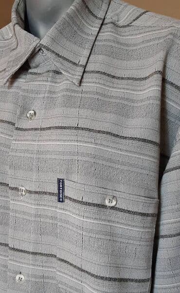 Trenerke: Košulja Na duge rukave, XL (EU 54), bоја - Siva, Pamuk — 2