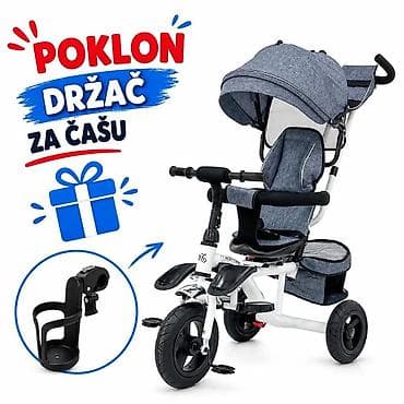 šlauf sa krovom: Tricikl sa rotirajucim sedištem (art 419) + poklon Drzač čaše - 10500 — 1
