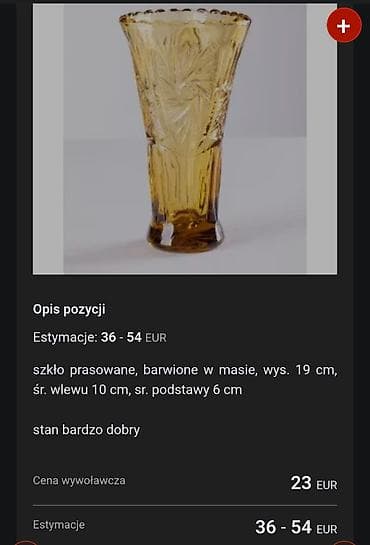 Muzički instrumenti: Vaza 1971g Zabkowice Poljska. Poljska vaza,presovano staklo,nigde — 3