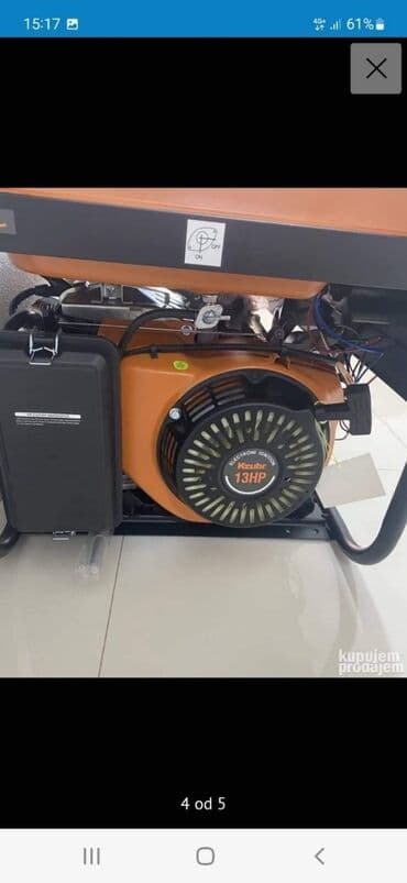 agregati: 6.5kw 820 evra benzin. AR — 3