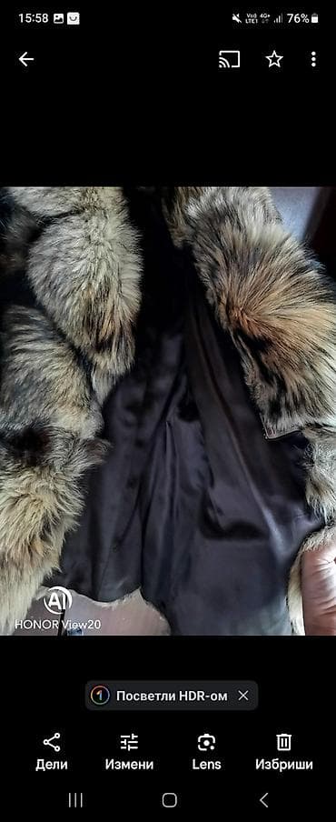 teget odelo: Ženska bunda od prirodnog krzna – model do kukova. - Krzno: višebojno — 7
