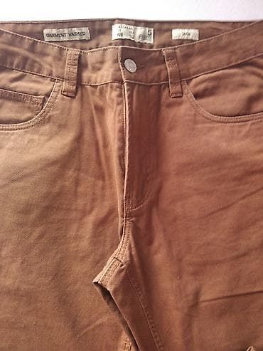 crop jakne: Braon pantalone – klasičan kroj - Boja: topla braon (camel) - — 2