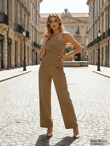 Lične stvari: Elegantni ženski kombinezon na tanke bretelice - Kroj: ravne, široke — 5