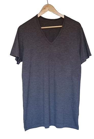 Džemperi: Men's T-shirt Uniqlo, bоја - Siva — 1