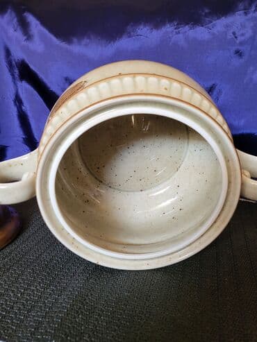 vatrostalne posude sa poklopcem akcija: Corbaluk nov 1950g+ tkz.kameni porcelan Winterling Nemacka — 10