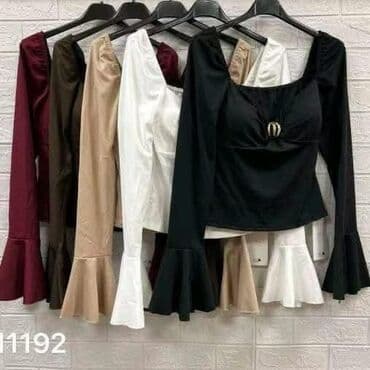 Roll-necks: Bluzica: 2500din Elegantna ženska bluza sa dugim rukavima i zvonastim — 2