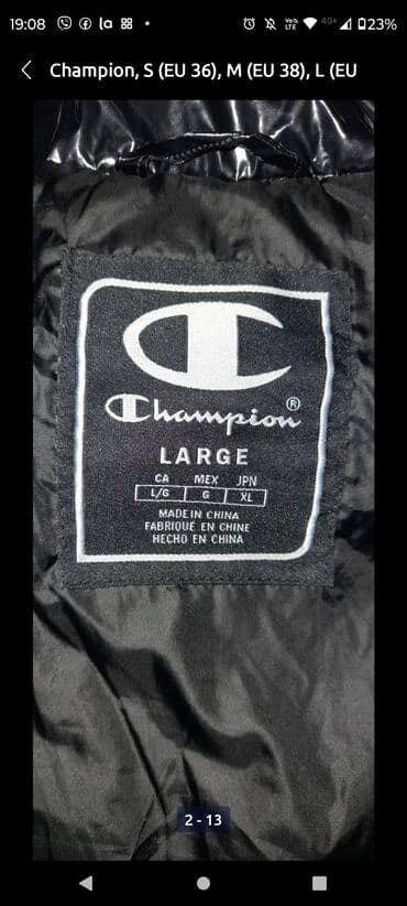Women's Clothing: Champion, S, Single-colored, With lining, Down — 2