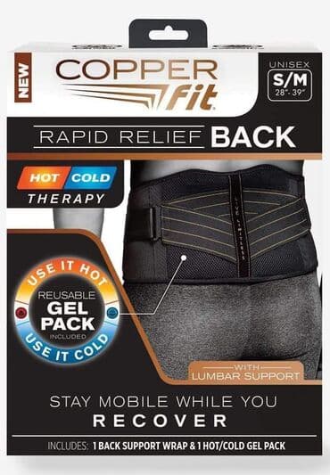 jastuk za lumbalnu potporu: Dostupan Copper Fit Rapid Relief Univerzalni Pojas za lumbalni deo sa — 2