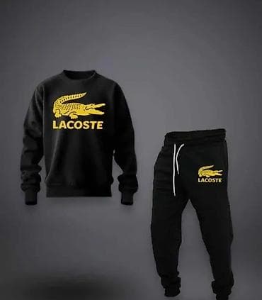 Women's Footwear: Men's Sweatsuit Lacoste, color - Black — 4