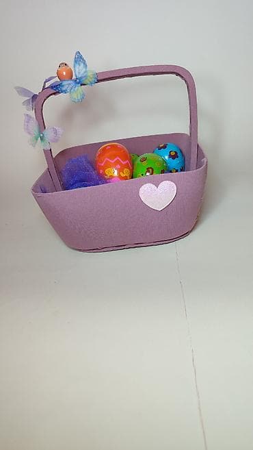 Ironing Boards: Uskršnja dekorativna korpica sa jajima - Ljubičasta korpica — 3