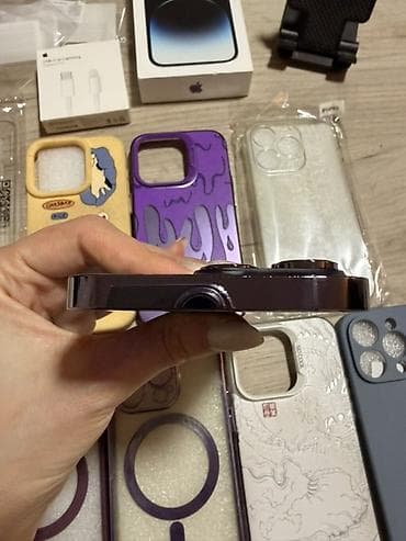 Car Electronics: Apple iPhone 14 Pro - Boja: Deep Purple - Memorija: 256gb - Battery — 4