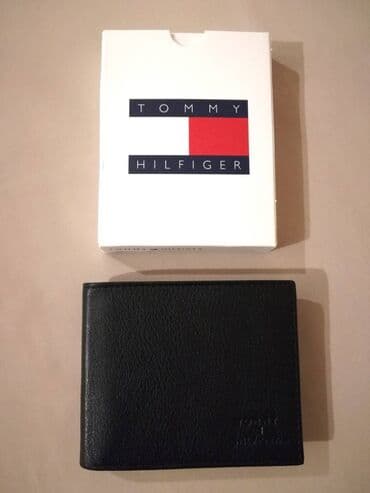 torbe sa cirkonima: Muški novčanik, Tommy Hilfiger, Materijal: Koža — 1