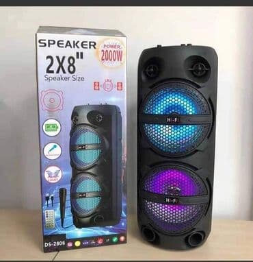 kupujem blutut zvucnik: Zvučnik Bluetooth karaoke 2x8"-SXQF 8000DIN Kristalno čist zvuk — 3