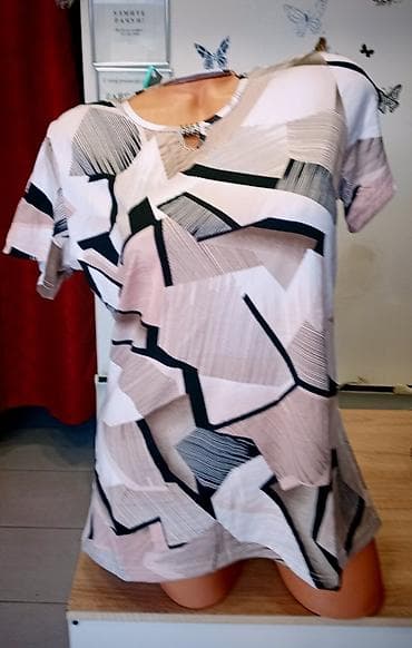 helanke l: Ženske bluze pamuk likra elastin Vel. M. L. Xl. 2xl. 3xl. 4xl Cena — 1