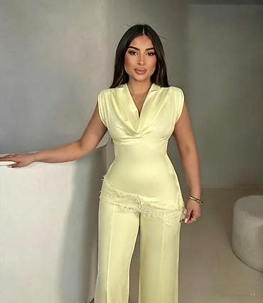 s oliver parfemi: 🔥Elegantni dvodelni komplet – i pantalone sa širokim nogavicama ✅3000 — 10