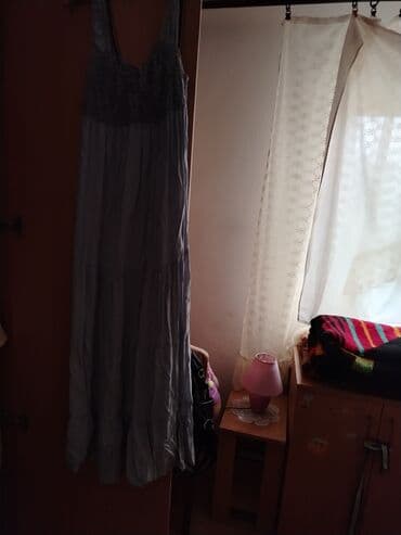 Women's Clothing: Ženska maksi haljina, bez rukava, u sivo-plavoj boji, izrađena od — 1