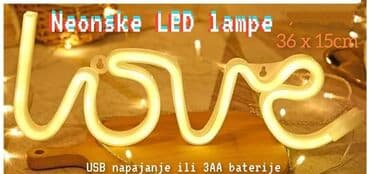 led dekoracija: Cena 1250 din Neonska LED lampa LOVE Savršena dekoracija za dom — 1