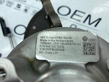 TURBINA 1.4TSI/TFSI ZA VOLKSWAGEN JETTA, POLO, PASSAT B3 . |