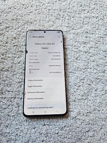 polovni usisivaci iz uvoza: Samsung Galaxy S21 Ultra 5G (model SM-G998U1) - Ekran: Dynamic AMOLED — 3