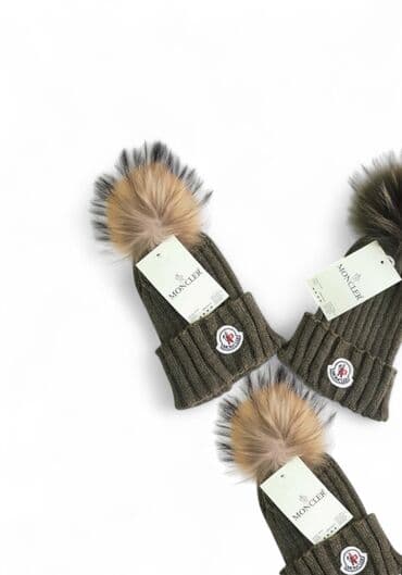 engleska kapa: MONCLER kape sa Krznom krem/crvene/teget/zelene 1+1 GRATIS Potpuno — 2