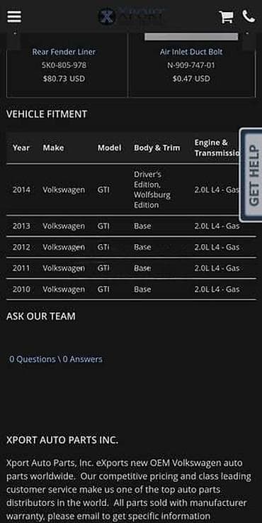 akumulatorji za motorje: POTKRILO PL GTI ZA VOLKSWAGEN GOLF 6 | Volkswagen golf 6 GTI — 5