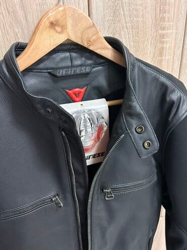 muske bunde od krzna: Kožna jakna Prava koža, bоја - Crna — 3