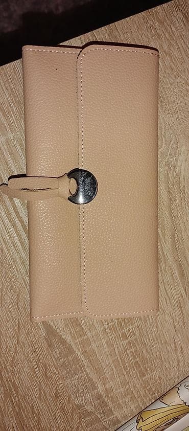 Ženski novčanik – bež/nuž ton - Materijal: veštačka koža sa finom