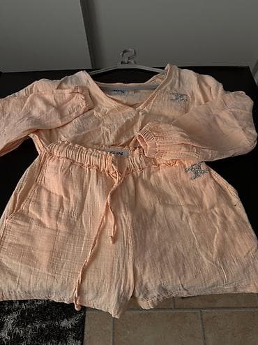 chopard satovi zenski: Komplet set top i sorts baby narandzaste boje Chanel Odgovara i S i M — 1