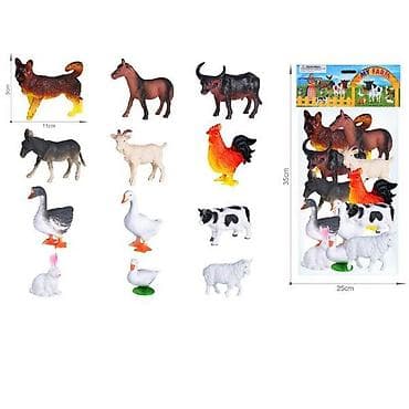 Domaće životinje 12/1 – edukativne figure za decu 3+ Set šarenih