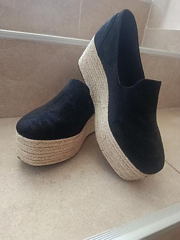 Personal Items: Ženske platforme/espadrile – crne - Model: slip-on ženske cipele na — 2