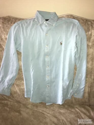 Other: Shirt Long sleeves, M, Ralph Lauren, color - Light blue, Cotton — 2
