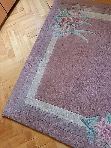 tepih spajdermen: Ručno tufovani tepih sa floralnim motivima - Dimenzije (procena sa — 4