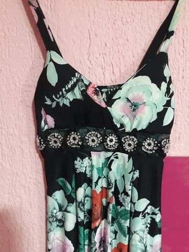 karirane haljine za devojcice: 9Fashion Woman M (EU 38), bоја - Crna, Večernji, maturski, Na bretele — 4