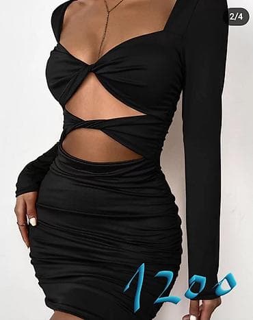 Haljina push up nabrana sa strane. Likra kvalitetna sa elastinom