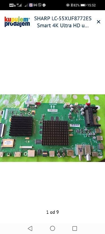 sobne antene za tv: SHARP LC-55XUF8772ES Smart 4K Ultra HD – delovi Dostupne originalne — 2