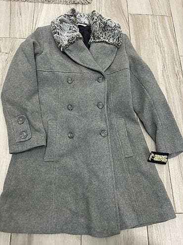 helanke sa stopicom: Ženski zimski kaput MODUS, veličina 40 - Boja: siva - Kroj: dvoredno — 1