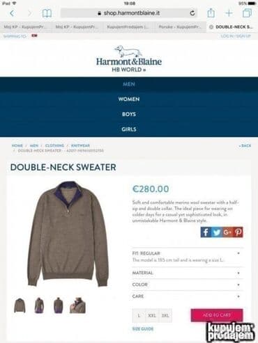 Venčanice i aksesoari: Original Hramont &Blain duks XL 100% cotton Made in Italy — 6