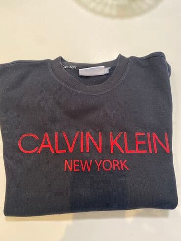 crop top h m: Sweatshirt, M (EU 50), Calvin Klein, color - Black — 2