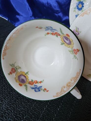 solje za caj: Set Kahla porcelan Nemacka 1957+. Set nigde okrzan,napukao,polomljen — 6