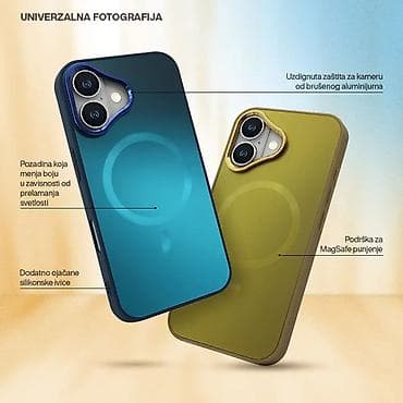 igrice za soni: Maska za Apple iPhone 14, bоја - Zlatna, Sa magnetom za punjenje — 2