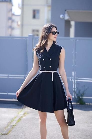 💫Elegantna ženska haljina bez rukava, kroj A-linije sa strukiranim na lalafo.rs 💫Elegantna ženska haljina bez rukava, kroj A-linije sa strukiranim