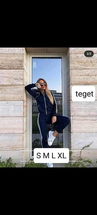 Dame’s trenerka komplet – gornji deo sa rajsferšlusom i donji deo