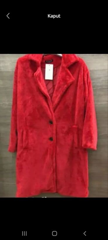 With lining, Faux fur, color - Red
