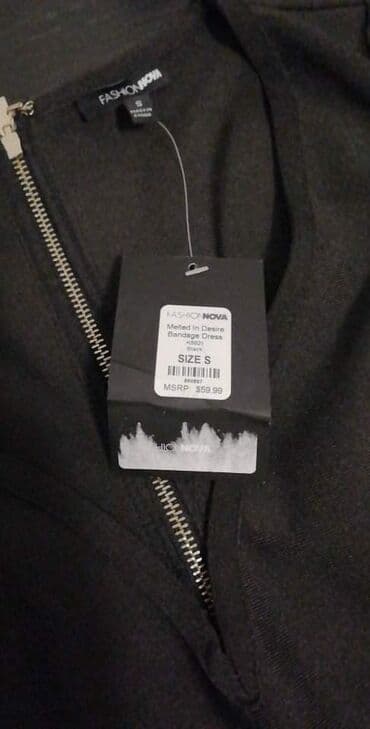 desigual haljina: Fashion S (EU 36), bоја - Crna, Koktel, klub, Dugih rukava — 3