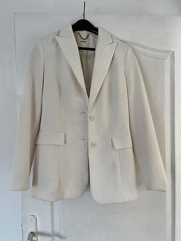 koton blejzeri: Elegantni ženski sako Koton Business - Boja: nežna krem/bela - Model — 1
