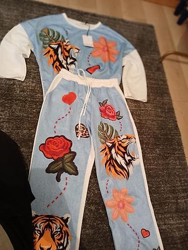 Duks i pantalone – komplet RIKI - Dvodijelni set: gornji deo sa dugim